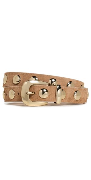 Madewell Essentials Western Studded Belt Soft Mahogany M