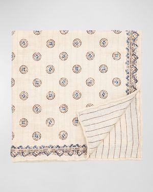 Men's Silk Geometric Pocket Square