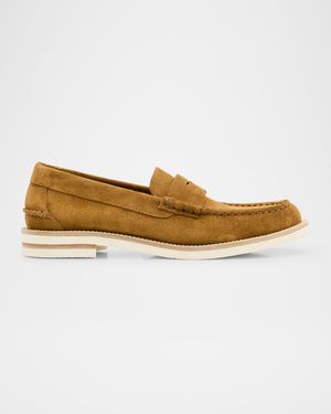 Sabela Suede Penny Loafers