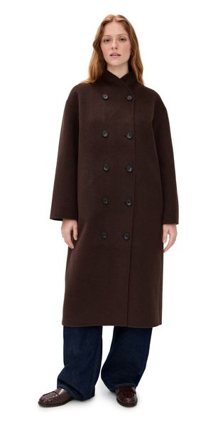 Alex Mill Long Sophia Coat Chocolate S