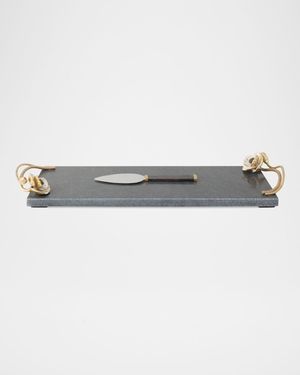 Anemone Small Cheese Board with Spreader