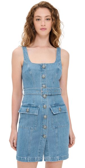 L'AGENCE Button Front Tank Dress Olvera 8