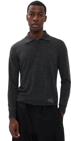 Maison Margiela Polo Shirt Pullover Medium Grey L