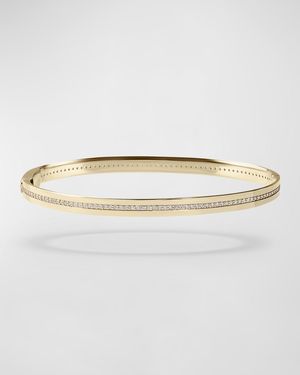 Flawless Vanity Single Row Diamond Hinge Bangle