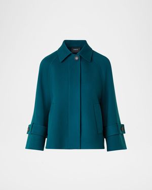 Alisa Cashmere Double-Face A-Line Jacket