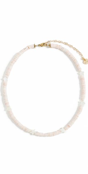Hijas de Puka Pink Sea Shell Puka Necklace Pink One Size