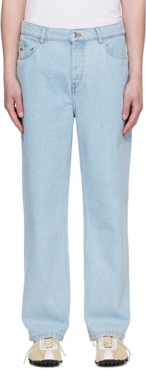 Maison Kitsuné Jean décontracté bleu