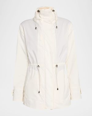 Lightweight Jacket With Concealed Hood