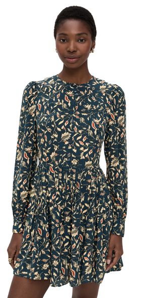 Ulla Johnson Arabella Silk Mini Dress Midnight Garden 12