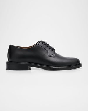 Men's Manor Leather Metal EKD-Heel Derby Shoes