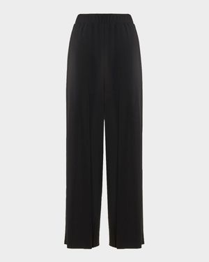 Wide-Leg Pure Trousers