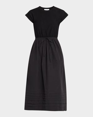 T-Shirt Dress with Shirring