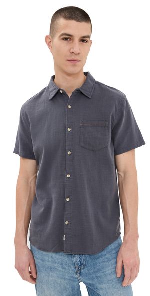 Marine Layer Classic Stretch Selvage Shirt India Ink XXL