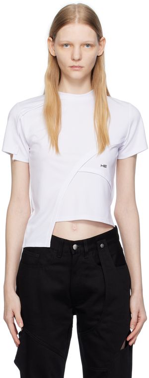 HELIOT EMIL White Deconstructed T-Shirt