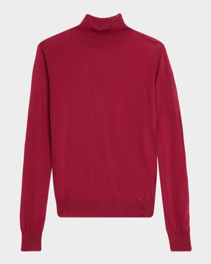 Mock-Neck Cashmere Sweater