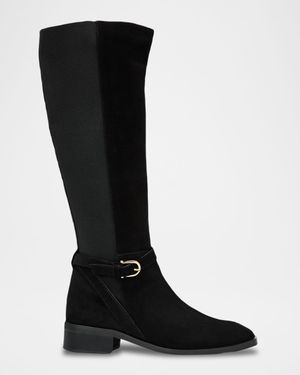 Claudette Suede Knee-High Boots