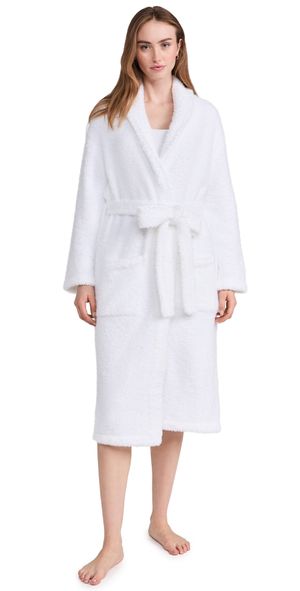 Barefoot Dreams CozyChic Adult Robe White 1