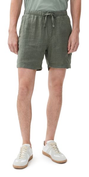 Faherty Essential Linen Shorts 6.5 Spruce M