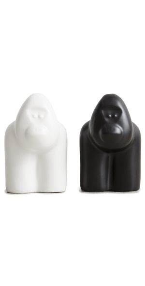 Jonathan Adler Gorilla Salt & Pepper Set Black/White One Size