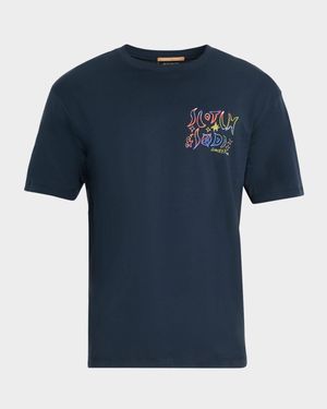 Men's Artwork Relaxed-Fit Crewneck T-Shirt