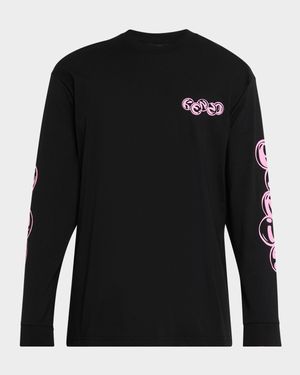 Men's Graphic Logo-Print Cotton Jersey Pullover