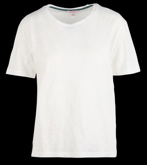 Bensimon - Tee-shirt col rond en coton - Taille L - Blanc