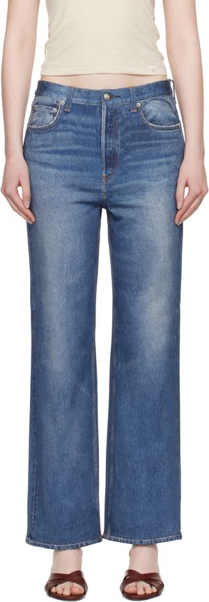 rag & bone Blue Miramar Shea Ankle-Length Sweatpants