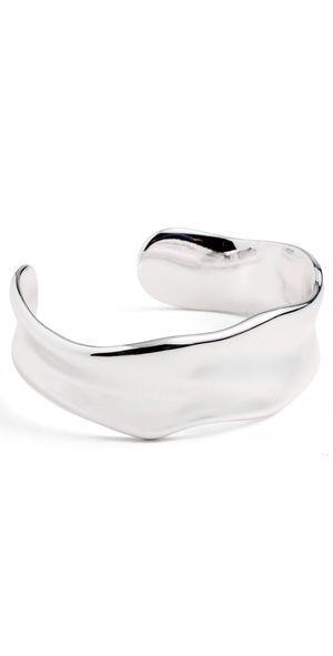 Ettika Wavy Days Cuff Silver One Size