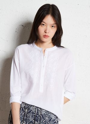 Hartford - Tee-shirt col rond en coton - Taille 4 - Blanc