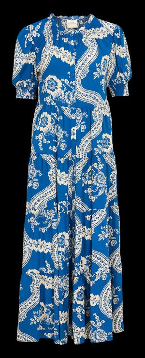Petite Mendigote - Robe longue à volants imprimée - Taille 2XL - Kaki