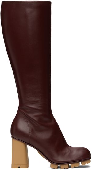 Bottega Veneta Burgundy Shore Boots