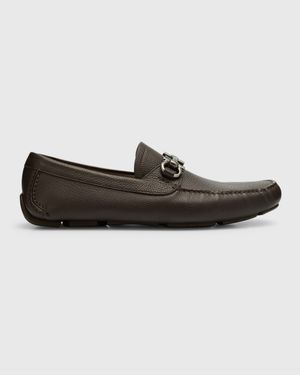 Men's Parigi Gancini Leather Drivers