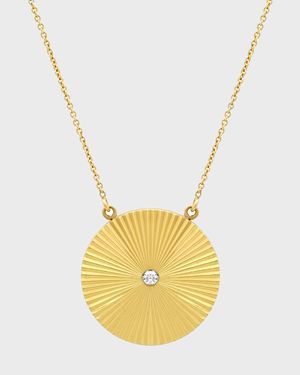 Large '70s Disc Necklace