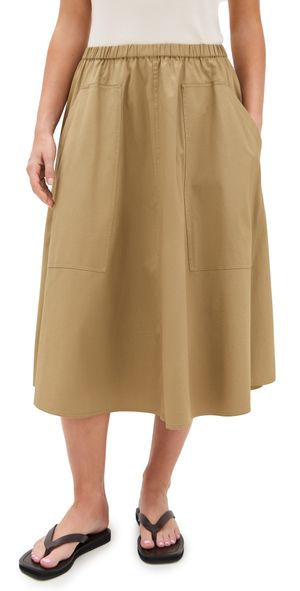 Vince Pocket Full Skirt Dk Barley M