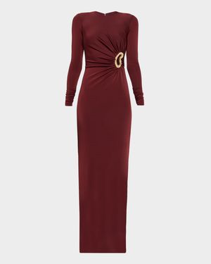 Mischa Cutout Jersey Column Gown