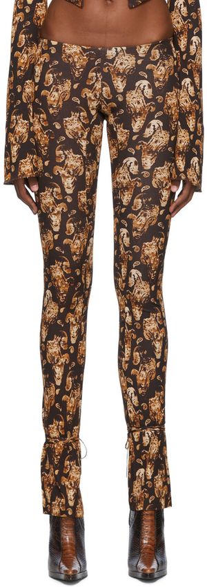 KNWLS Brown Perse Trousers