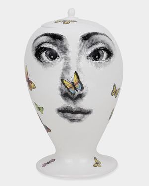 Vase Farfalle Face With Butterflies