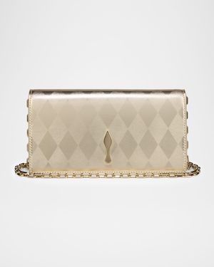 Bettina Clutch Bag in Laminated Leather