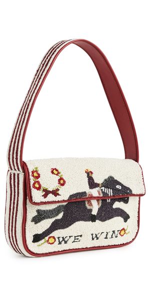 STAUD Tommy Beaded Bag Derby One Size