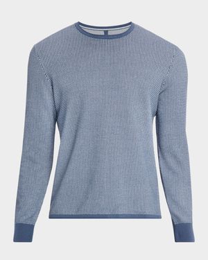 Men's Gregory Slim-Fit Waffle Knit Crewneck Sweater