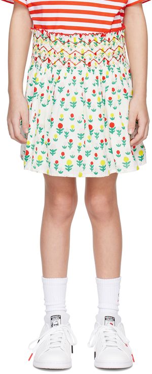 Stella McCartney Kids White Dreamy Flower Skirt