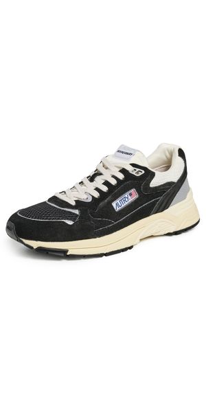 Autry Hyperway Low Sneakers Suede/Mesh Black/Silver 41