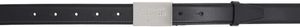 Acne Studios Black Engraved Logo Leather Belt