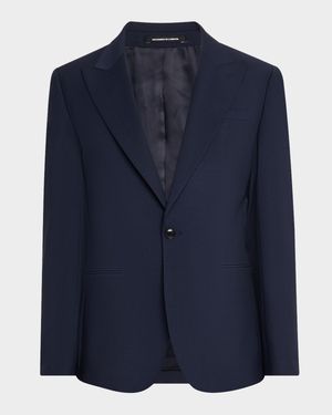 Men's Dream Single-Breasted Wool-Blend Suit Blazer