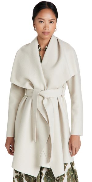 Harris Wharf London Women Blanket Coat Cream 48