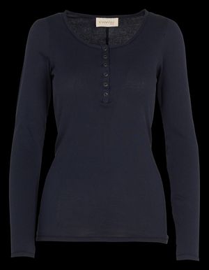 Acote - Tee-shirt col rond en coton - Taille 4 - Bleu