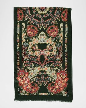 Tosca Floral Wool-Blend Scarf