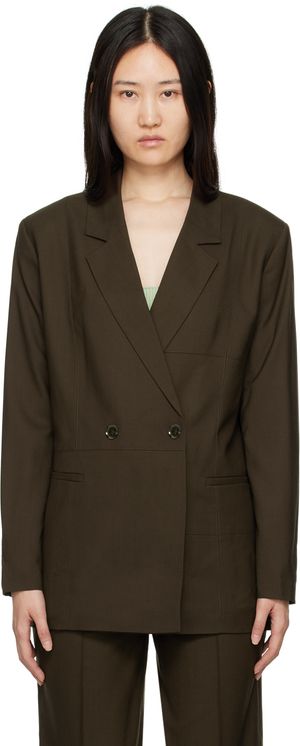 AERON Brown Lubaina Blazer