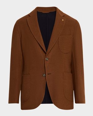 Men's Solid Wool Blazer