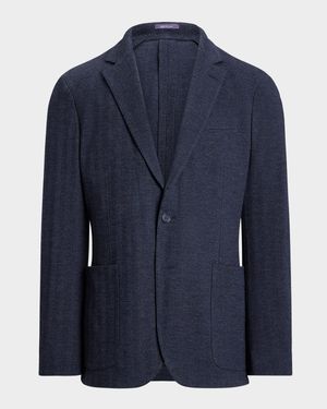 Men's Hadley Hand-Tailored Herringbone Jacket